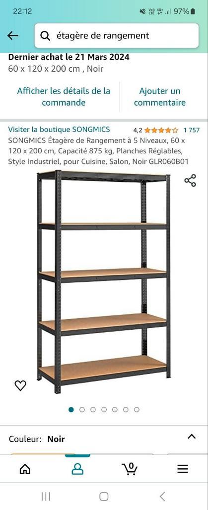 Étagère armoire de rangement, Maison & Meubles, Armoires | Étagères, Comme neuf, Enlèvement ou Envoi