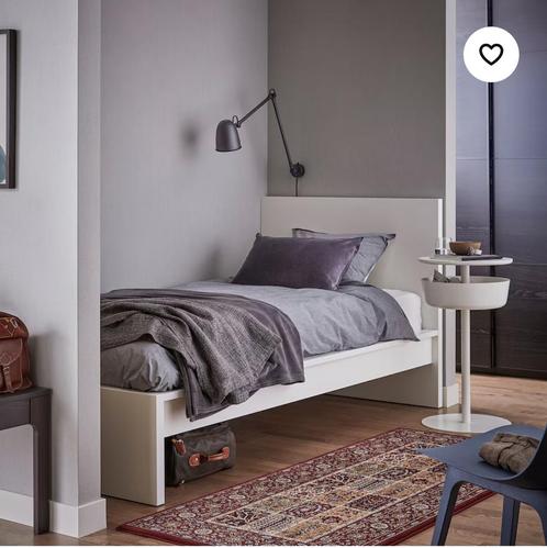 Malm bed 90x200 (NIEUW), Maison & Meubles, Chambre à coucher | Lits, Comme neuf, Une personne, 90 cm, 200 cm, Blanc, Réglable