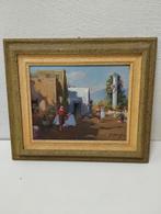 Schilderij “Mercato” olieverf op doek van Antonio Lannicelli, Ophalen of Verzenden