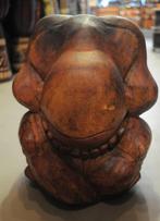 Yogi protecteur et porte bonheur 20 cm en bois de suar, Comme neuf, Enlèvement ou Envoi