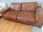 2,5 places aspect cuir cognac, Maison & Meubles, Enlèvement, Utilisé, Autres dimensions, 75 à 100 cm