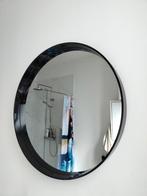 Grote ronde spiegel 76cm met zwarte rand, Huis en Inrichting, Woonaccessoires | Spiegels, Rond, Ophalen of Verzenden, Zo goed als nieuw
