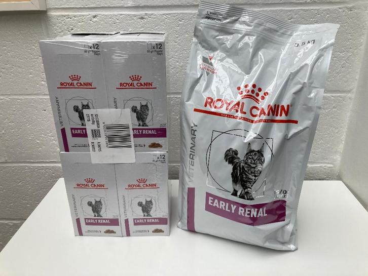 Chat Lot de nourriture ROYAL CANIN "early renal", Animaux & Accessoires, Nourriture pour Animaux, Chat, Enlèvement ou Envoi