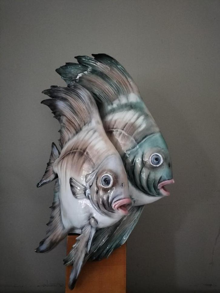 2 poissons des années 1940 dessinés par Guido Cacciapuoti, Antiquités & Art, Antiquités | Porcelaine, Enlèvement