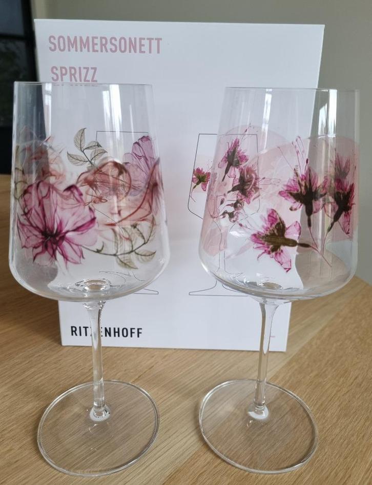 TK: Ritzenhoff Sommersonett Sprizz glas 7/8 - 2 stuks, Verzamelen, Glas en Drinkglazen, Nieuw, Overige typen, Ophalen