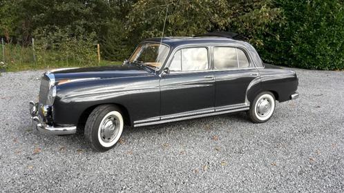 Oldtimer Mercedes Ponton 220 S, Auto's, Oldtimers, Particulier, Lederen bekleding, Mistlampen, Open dak, Radio, Startonderbreker