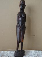 Afrikaans beeld vintage inheems beeld naakte vrouw 36cm 1960, Antiek en Kunst, Ophalen of Verzenden