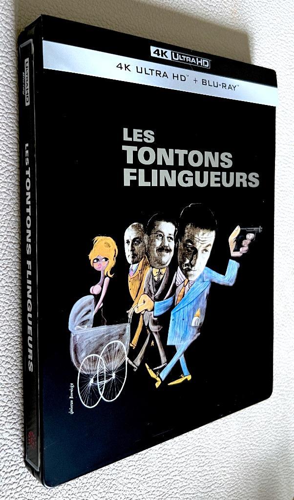 LES TONTONS FLINGUEURS (4KUHD) "STEELBOOK" 2 Bluray + Livret, CD & DVD, Blu-ray, Comme neuf, Classiques, Coffret, Enlèvement ou Envoi