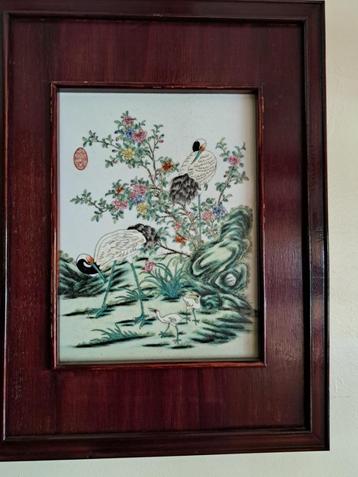 schilderij chinees kraanvogels, Ophalen