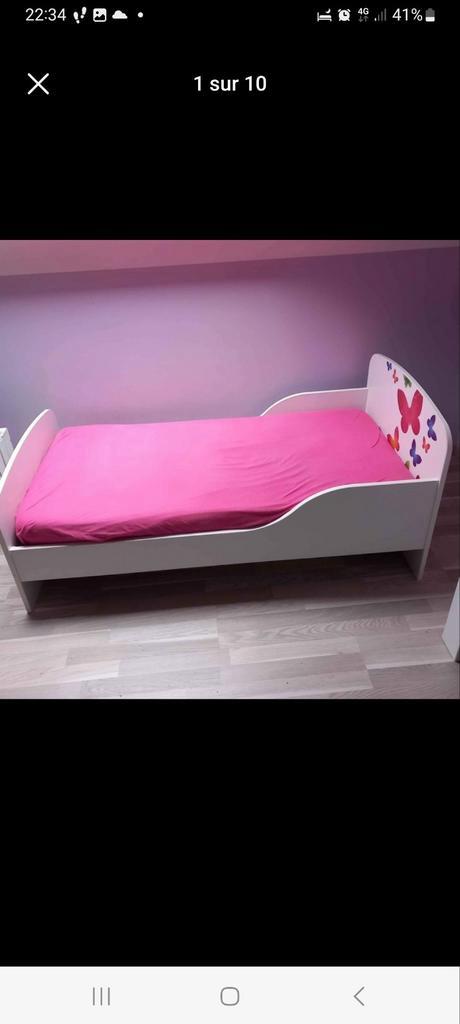 Lit intermédiaire 140 cm x 70 cm, Kinderen en Baby's, Kinderkamer | Bedden, Gebruikt, Matras, Ophalen