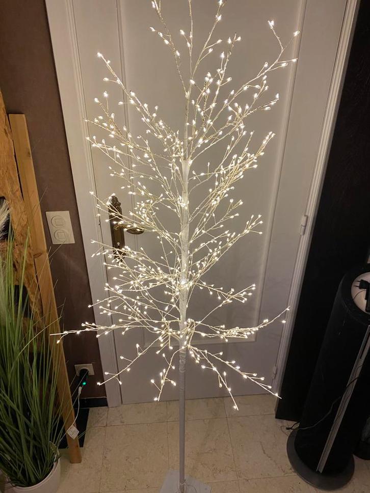 Luxe Kunstboom licht vloerlamp full led wit verlichting, Huis en Inrichting, Woonaccessoires | Kunstplanten en Kunstbloemen, Zo goed als nieuw