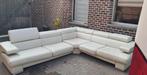 Mooi hook zetel in leer, Huis en Inrichting, Ophalen, Gebruikt, Leer