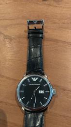 Emporio Armani horloge, Handtassen en Accessoires, Horloges | Heren, Leer, Staal, Polshorloge, Nieuw