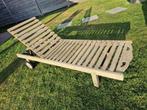 tuin ligstoel, Tuin en Terras, Ophalen, Gebruikt, Hout, Verstelbaar