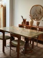 Zeer uniek vintage eettafel 1940, Huis en Inrichting, Tafels | Eettafels, Ophalen, Zo goed als nieuw