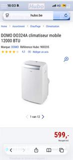 Climatiseur mobile DOMO comme neuf, Refroidissement et Déshumidification, 60 à 100 m³, Comme neuf, Enlèvement