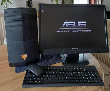 PC Complet - AMD FX-8320E + Ecran + Clavier + Souris + WiFi beschikbaar voor biedingen