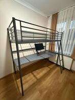 Lit mezzanine + matelas, Ophalen, Eenpersoons, Zo goed als nieuw, 200 cm