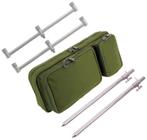 NGT Stainless Buzzerbar & Bankstick Set inclusief Draagtas, Watersport en Boten, Hengelsport | Karpervissen, Ophalen of Verzenden