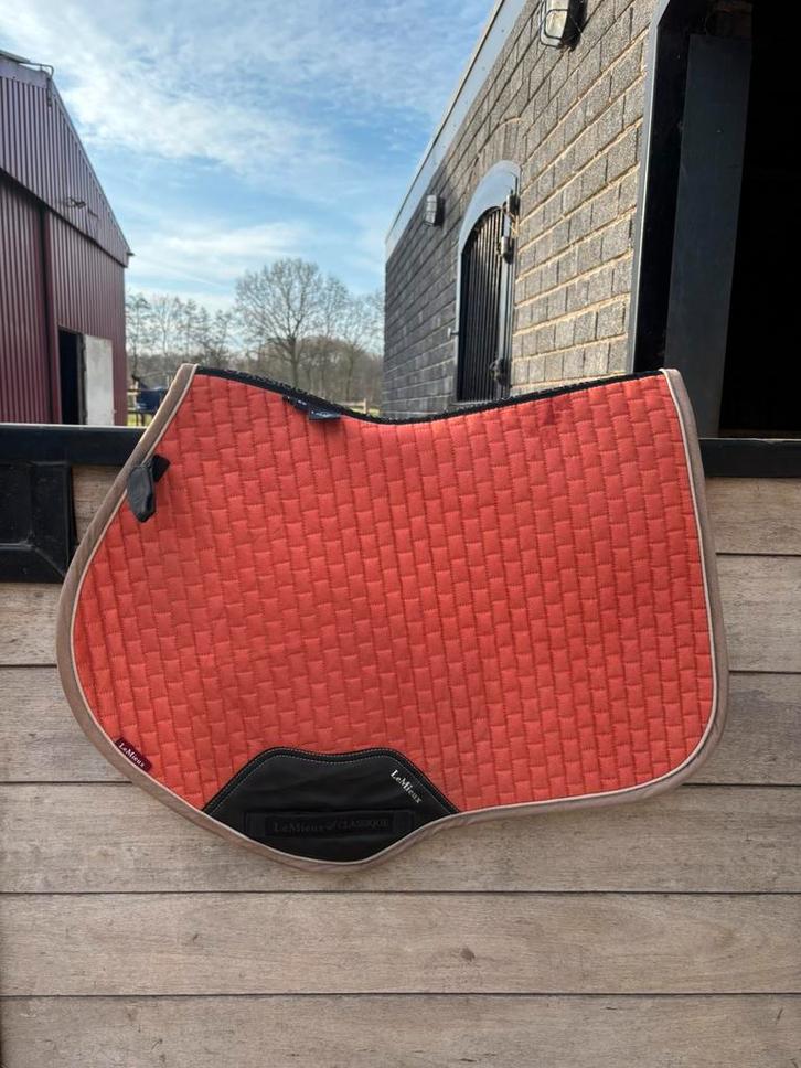 Lemieux apricot dekje suède, Dieren en Toebehoren, Paarden en Pony's | Dekens en Dekjes, Zo goed als nieuw, Dekje, Ophalen of Verzenden