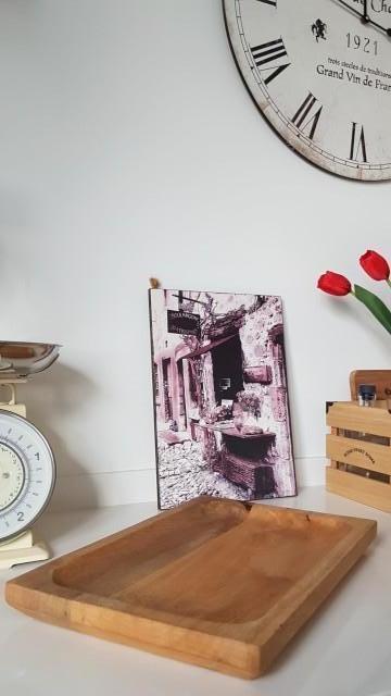 Schaal/dienblad uit Mangohout, Huis en Inrichting, Woonaccessoires | Schalen en Manden, Nieuw, Schaal, Rechthoekig, Hout, Ophalen