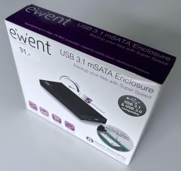 EWENT USB 3.1 mSATA Enclosure NEW beschikbaar voor biedingen