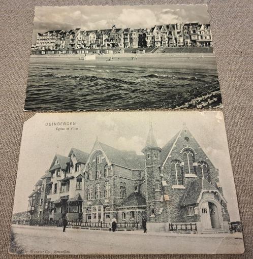 Duinbergen 2 postkaarten., Verzamelen, Postkaarten | België, Gelopen, West-Vlaanderen, Voor 1920, Ophalen of Verzenden