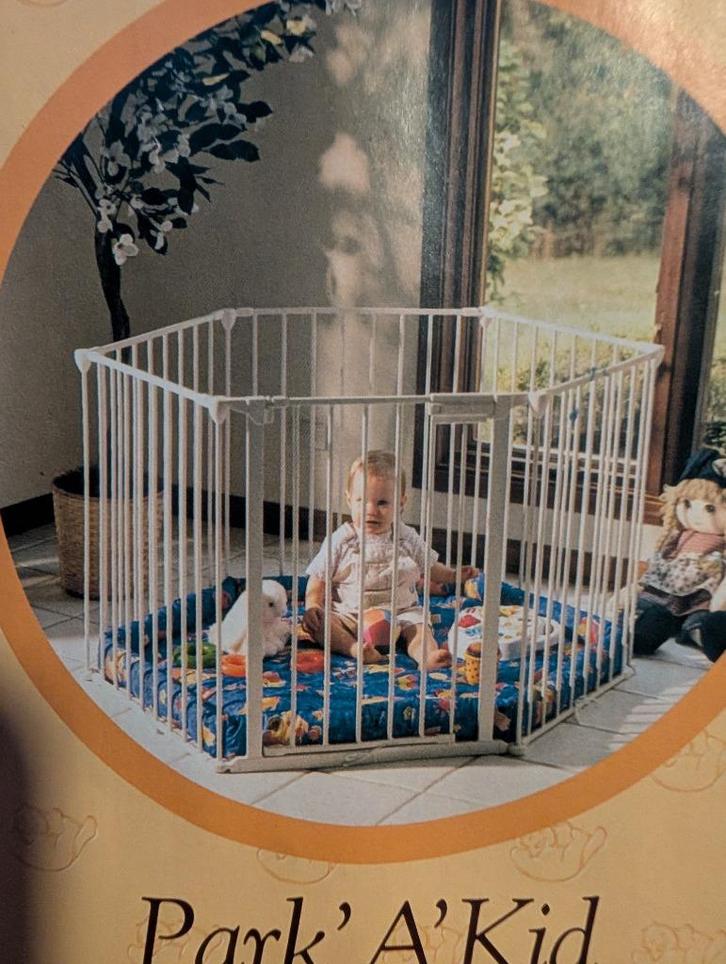 Kinderhek, rond, U-vormig., Kinderen en Baby's, Traphekjes, Gebruikt, Overige typen, Aluminium, 115 cm of meer, Ophalen