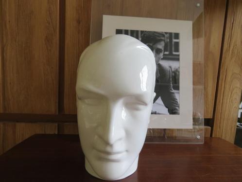 Vintage keramiek hoofd man, Antiek en Kunst, Curiosa en Brocante, Ophalen of Verzenden