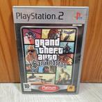 PS2: Grand Theft Auto San Andreas Platinum PAL (CIB), Gebruikt, Ophalen of Verzenden, Shooter, 1 speler