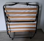 Opvouwbaar logeerbed 1 persoons, Huis en Inrichting, Slaapkamer | Bedden, Ophalen, Eenpersoons, Zwart, 190 cm of minder