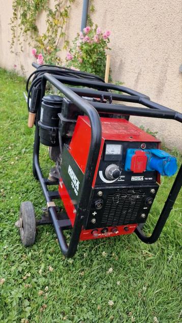 Groupe électrogène de soudure Diesel mosa, 5 à 10 kVA, Comme neuf, Démarrage électrique, Enlèvement