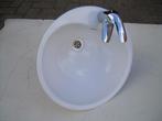 1 lavabo's met grohe eenhandsgreep kraan en allerlei, Doe-het-zelf en Bouw, Sanitair, Ophalen of Verzenden, Gebruikt, Chroom, Kraan