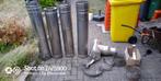 inox schoorsteen, Doe-het-zelf en Bouw, Ophalen of Verzenden, Gebruikt, Inox, 80 mm of meer