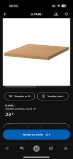 Elvarli tablet 40 x 51 cm bamboe, Ophalen, Met plank(en), Minder dan 50 cm, Zo goed als nieuw