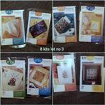 kits de brodeire , point de croix , ( lot no 3, Hobby en Vrije tijd, Borduren en Borduurmachines, Verzenden, Zo goed als nieuw