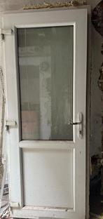 Witte terrasdeur, Enlèvement, Utilisé, Verre, Porte extérieure