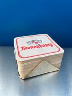 Originele bierkaarthouder en bierkaartjes Kronenbourg, Verzamelen, Ophalen of Verzenden