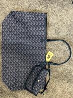Goyard tas met pouch, Handtassen en Accessoires, Tassen | Damestassen, Ophalen of Verzenden, Zo goed als nieuw, Blauw, Handtas