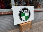 Groot oud PUCH emaille reclamebord, Verzamelen, Merken en Reclamevoorwerpen, Ophalen, Gebruikt, Reclamebord