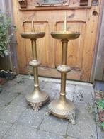 prachtige grote zware kerkkandelaars, Antiek en Kunst, Ophalen