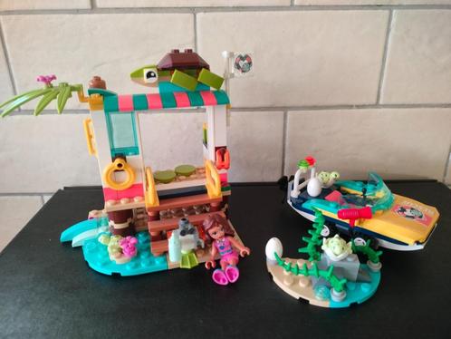 Lego Friends beachhouse + boot + schildpadjes 41376, Kinderen en Baby's, Speelgoed | Duplo en Lego, Zo goed als nieuw, Lego, Complete set