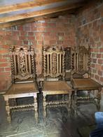 Set van 6 antieke (kerk)stoelen, Antiek en Kunst, Ophalen