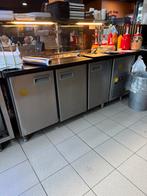 Professionele RVS koelwerkbank – Horeca toonbank met vitrine, Ophalen, Gebruikt, Koelen en Vriezen