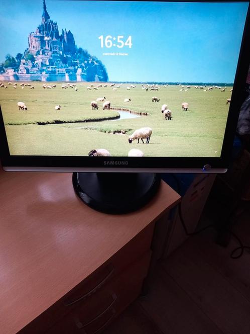 Samsung Syncmaster 205 BW- of Model 206 scherm met 2 kabels, Computers en Software, Monitoren, Gebruikt, In hoogte verstelbaar