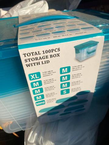 Box XXL storage box 100 stuks voorraaddoos beschikbaar voor biedingen