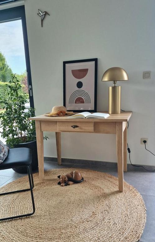 Bureau en chêne, Huis en Inrichting, Tafels | Sidetables, Zo goed als nieuw, Eikenhout, Ophalen