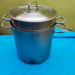 Kookpotten,  RVS inox 20 l en 25 l * 1 deksel, Huis en Inrichting, Ophalen of Verzenden, Gebruikt, Inox