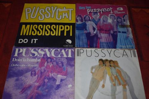 45t's van de Nederlandse popgroep PUSSYCAT, Cd's en Dvd's, Vinyl | Pop, Zo goed als nieuw, 1960 tot 1980, Overige formaten, Ophalen of Verzenden