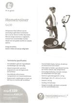 Hometrainer Tunturi Bike Go30, Ophalen, Zo goed als nieuw, Hometrainer